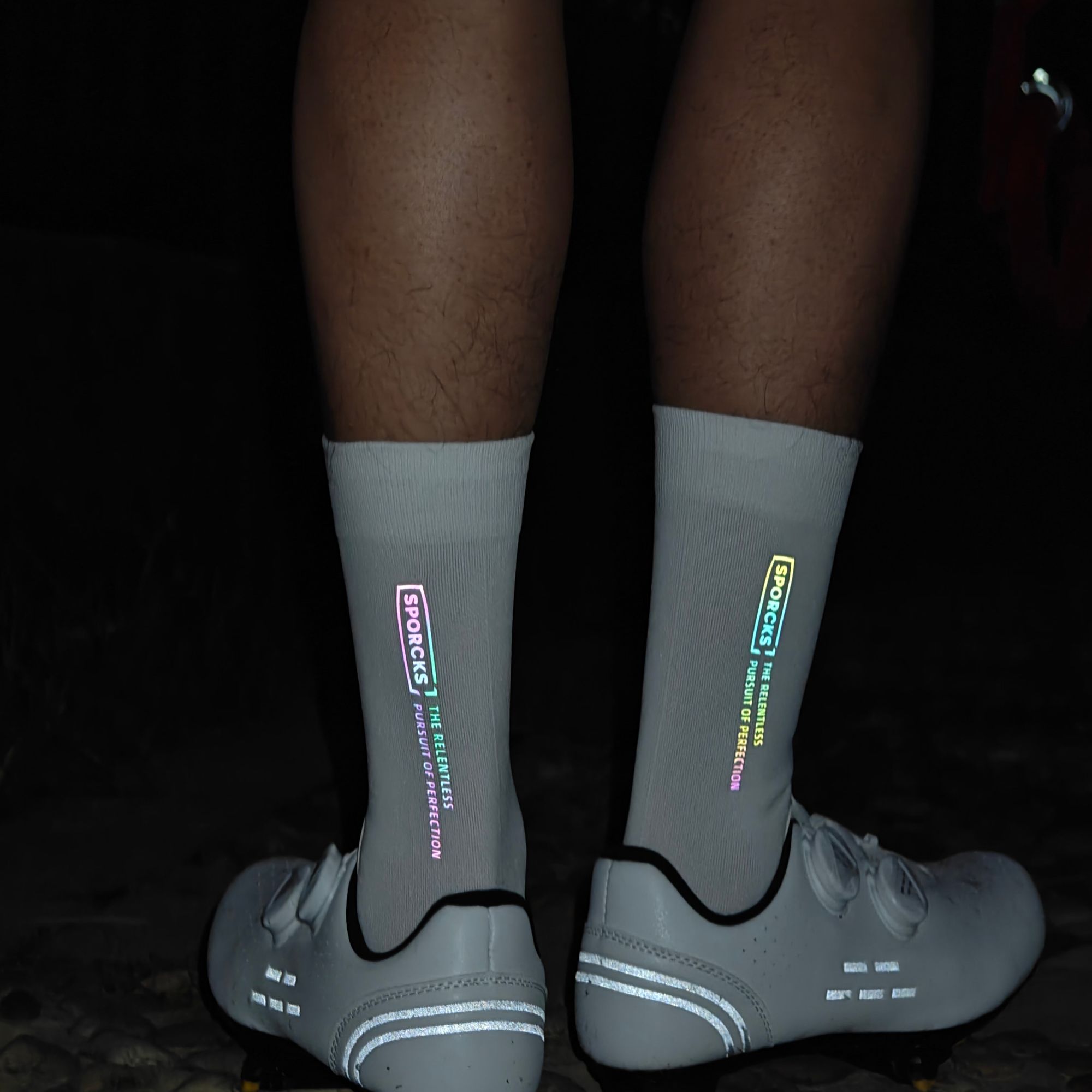 Mountain Biking Socks - Sporcks Colorful High-Reflective Cycling Socks, Bicycle