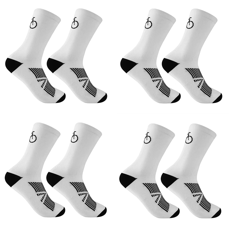 Mountain Biking Socks - 1/4Pairs Medium Tube Quick Drying Breathable