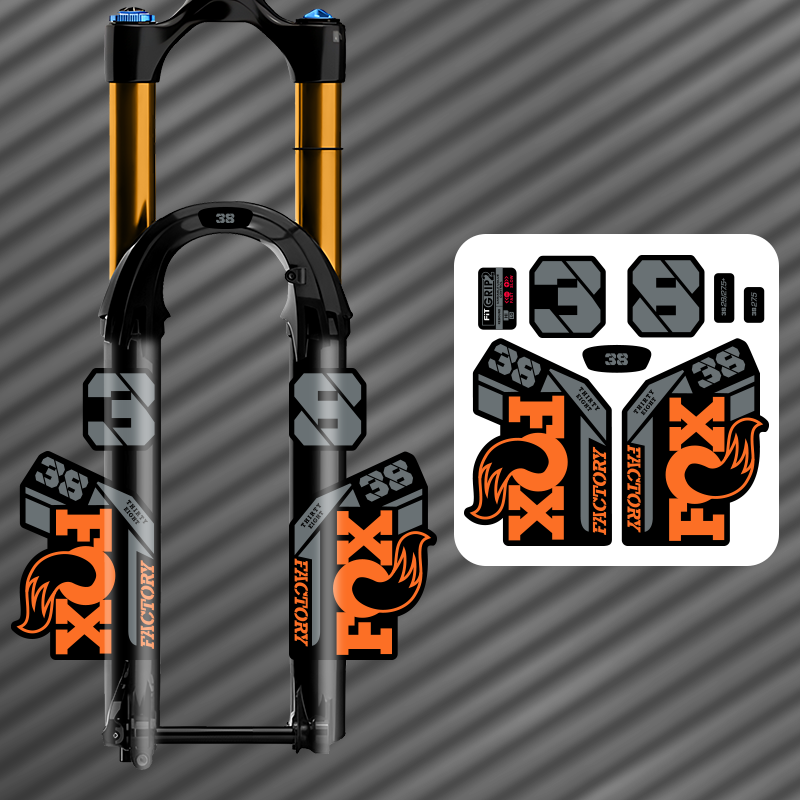 Mountain Biking Trails - ENDURO Front Fork Stickers For MTB