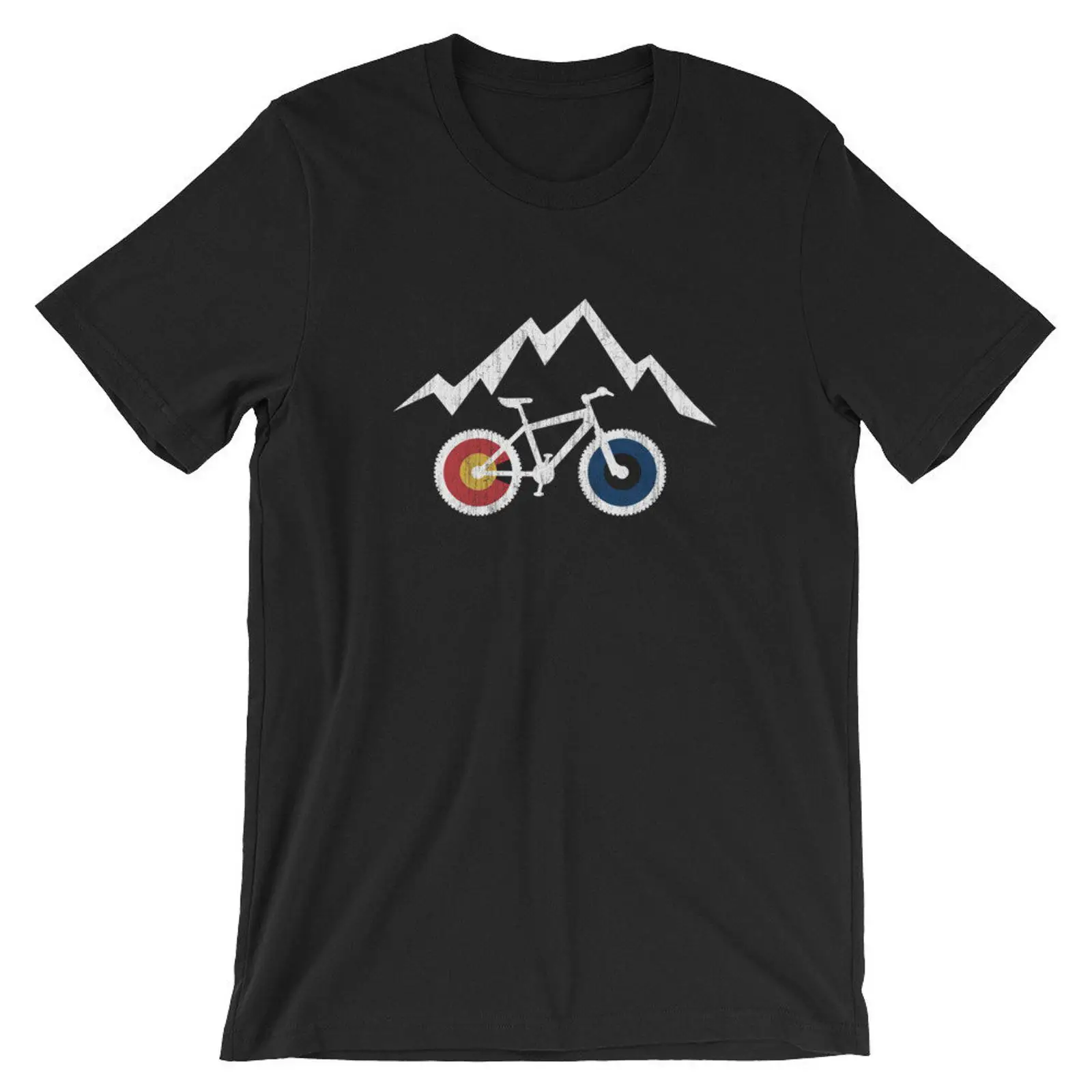 Mountain Biking Colorado - RIDE COLORADO Cycling T shirt MTB