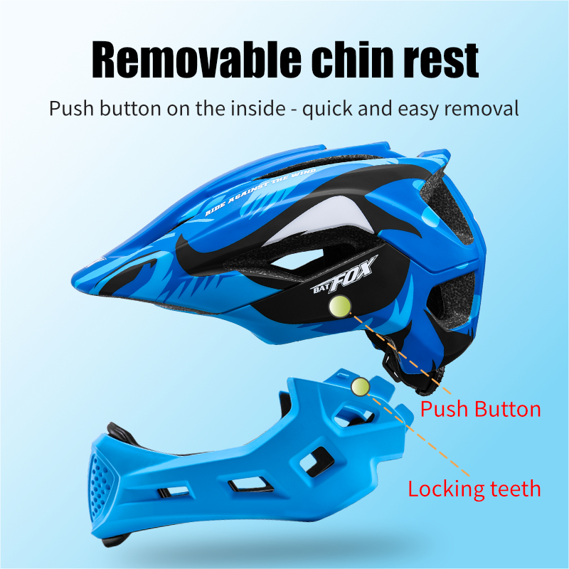 BATFOX Kids Full Face Bike Hel - đánh giá và giá Mountain Biking Full Face Helmet