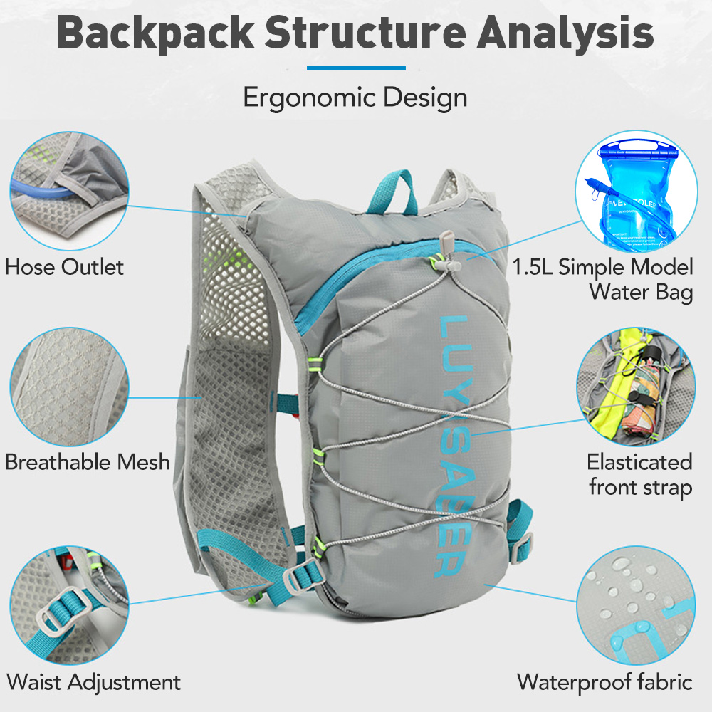 5L Ultra-light Hydration Vest  - đánh giá và giá Mountain Biking Backpack
