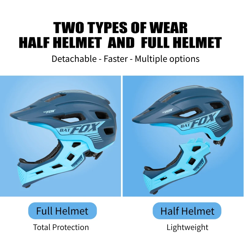 BATFOX Bike Helmet Kids Full F - đánh giá và giá Mountain Biking Full Face Helmet