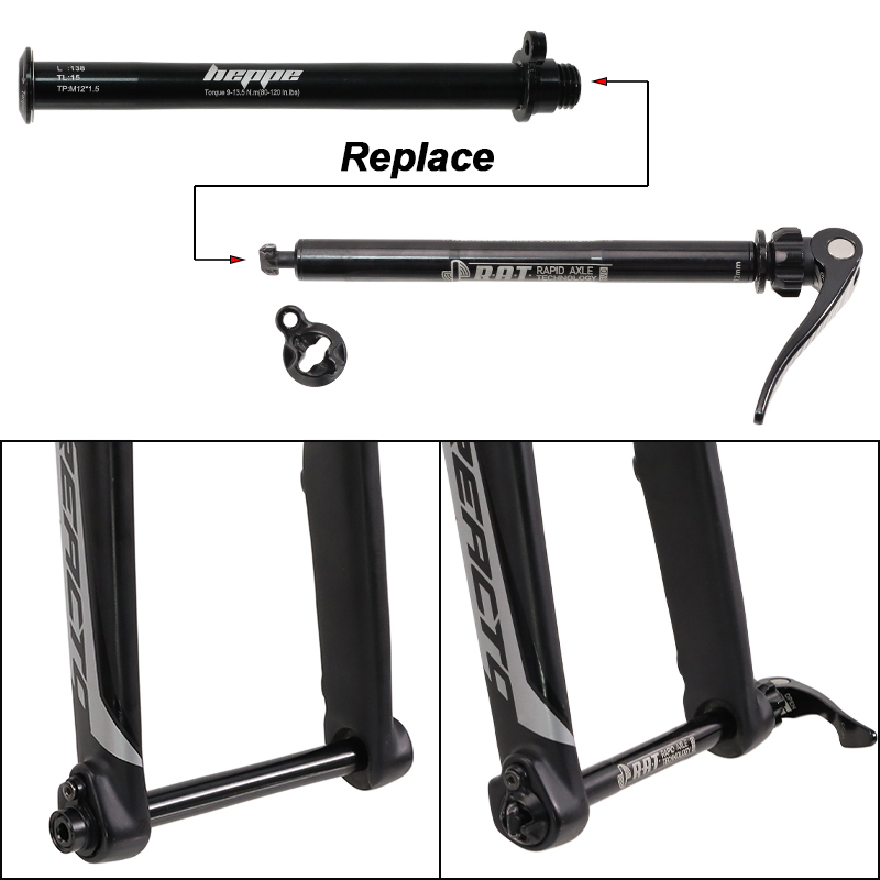 HEPPE Road Bike Thru Axle 12x1 - đánh giá và giá Mountain Biking Equipment