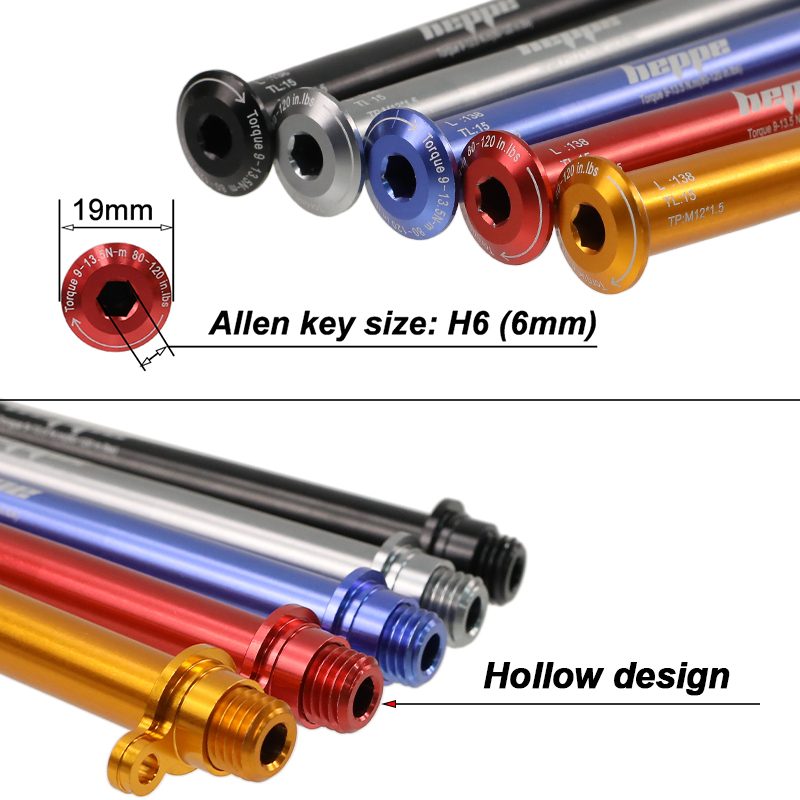 HEPPE Road Bike Thru Axle 12x1 - đánh giá và giá Mountain Biking Equipment