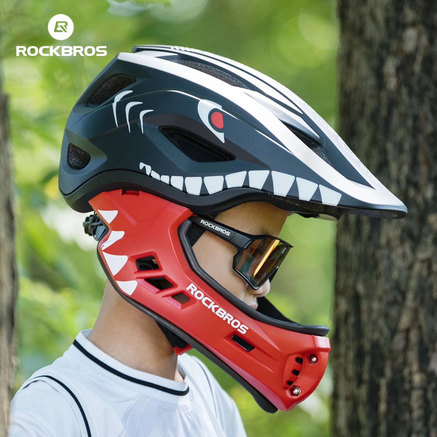 ROCKBROS Child Cycling Helmets - đánh giá và giá Mountain Biking Full Face Helmet