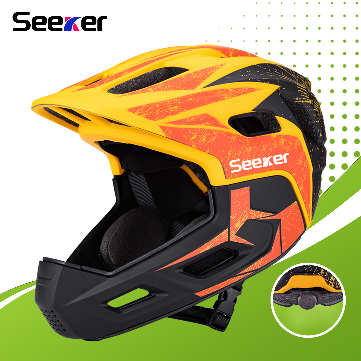 UMUSEEKER children's full-face - đánh giá và giá Mountain Biking Full Face Helmet