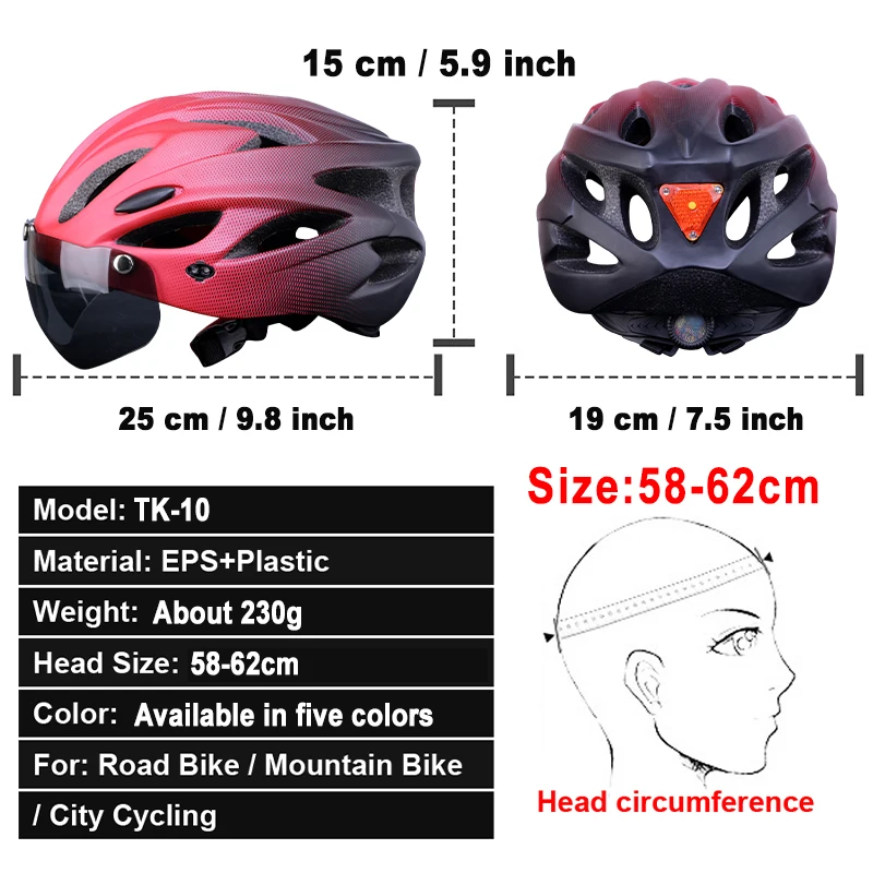 Adult MTB Cycling Helmet with  - đánh giá và giá Mountain Biking Protective Gear