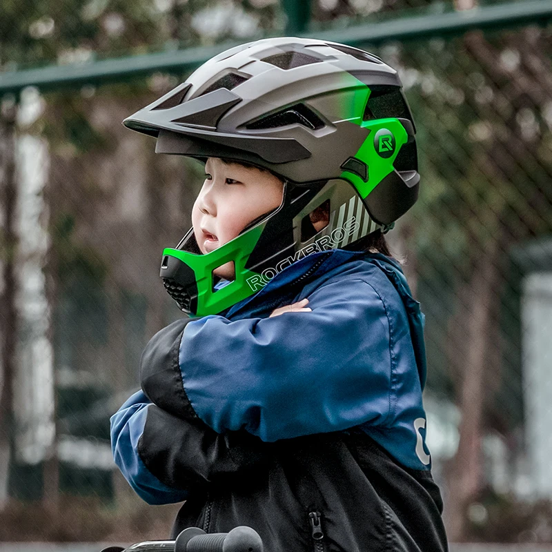 ROCKBROS Kids Detachable Full  - đánh giá và giá Mountain Biking Full Face Helmet