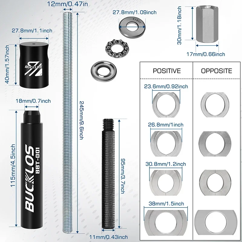 BUCKLOS Bicycle Bottom Bracket - đánh giá và giá Bottom Bracket Press