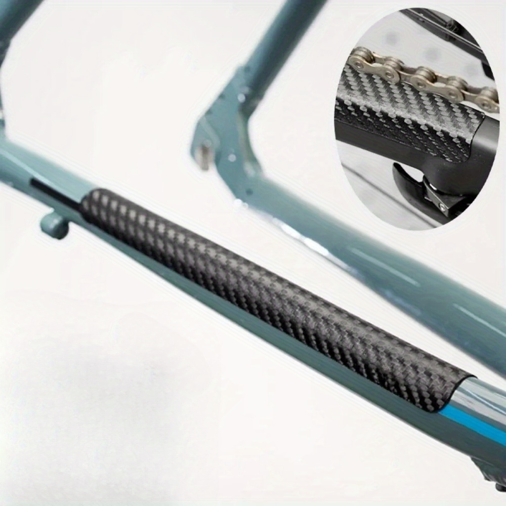 Black Carbon Fiber Bicycle Cha - đánh giá và giá Chainstay Protector Wrap