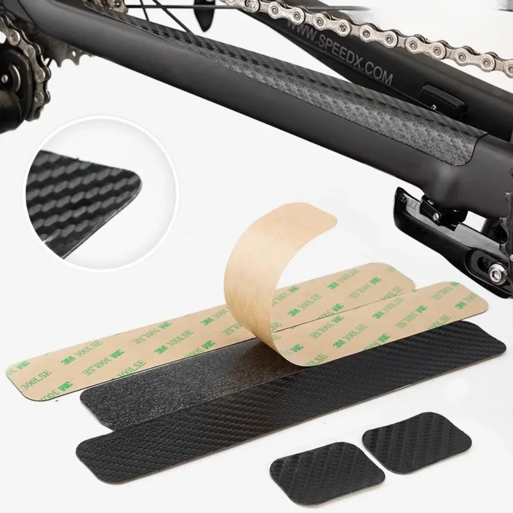 Black Carbon Fiber Bicycle Cha - đánh giá và giá Chainstay Protector Wrap