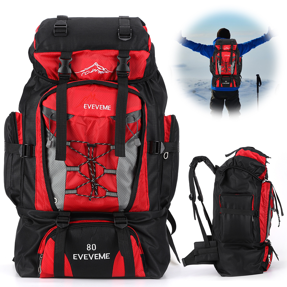 80L Waterproof Hiking Camping  - đánh giá và giá Mountain Biking Backpack